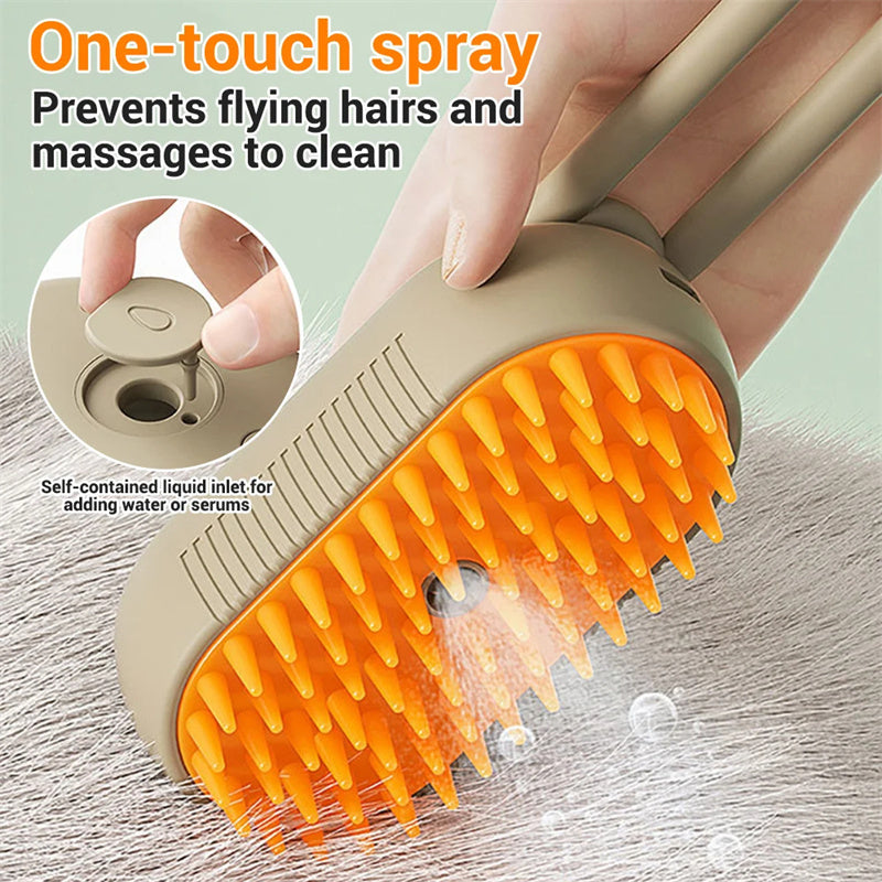 Fantastic Brush Steamy Dog Brush 3 In 1 Electric Spray Cat Hair Brushes For Massage Pet Grooming Comb Hair Removal Combs Pet Products