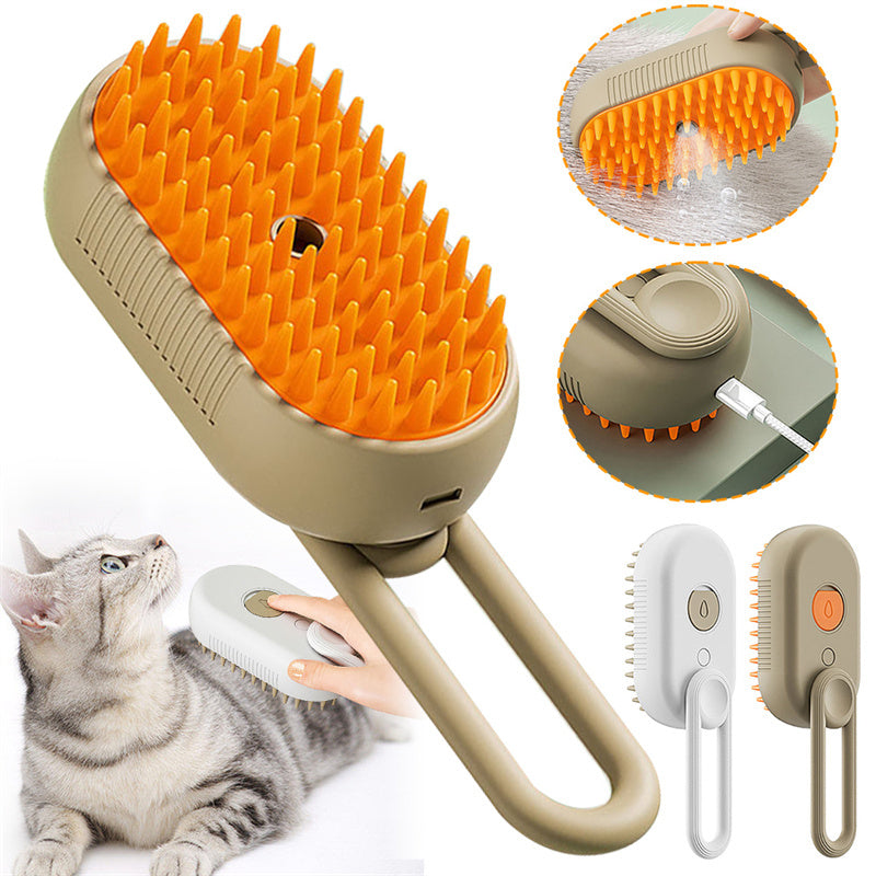 Fantastic Brush Steamy Dog Brush 3 In 1 Electric Spray Cat Hair Brushes For Massage Pet Grooming Comb Hair Removal Combs Pet Products